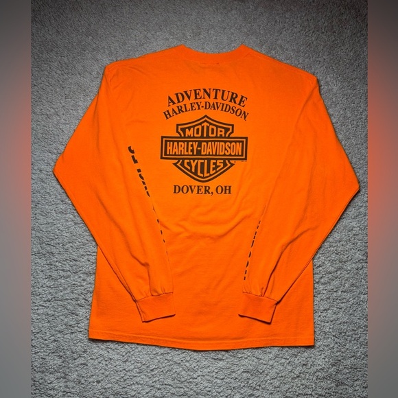 Harley Davidson Shirt Mens Large Crewneck Long Sleeve Legendary Motorcycles HD - Picture 5 of 5